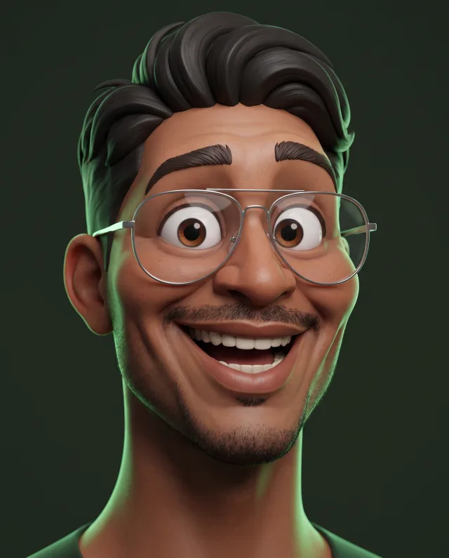 Héroe de animación 3D