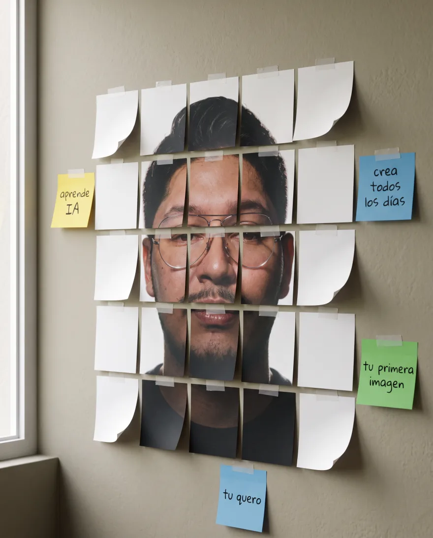 Mosaico de post-its